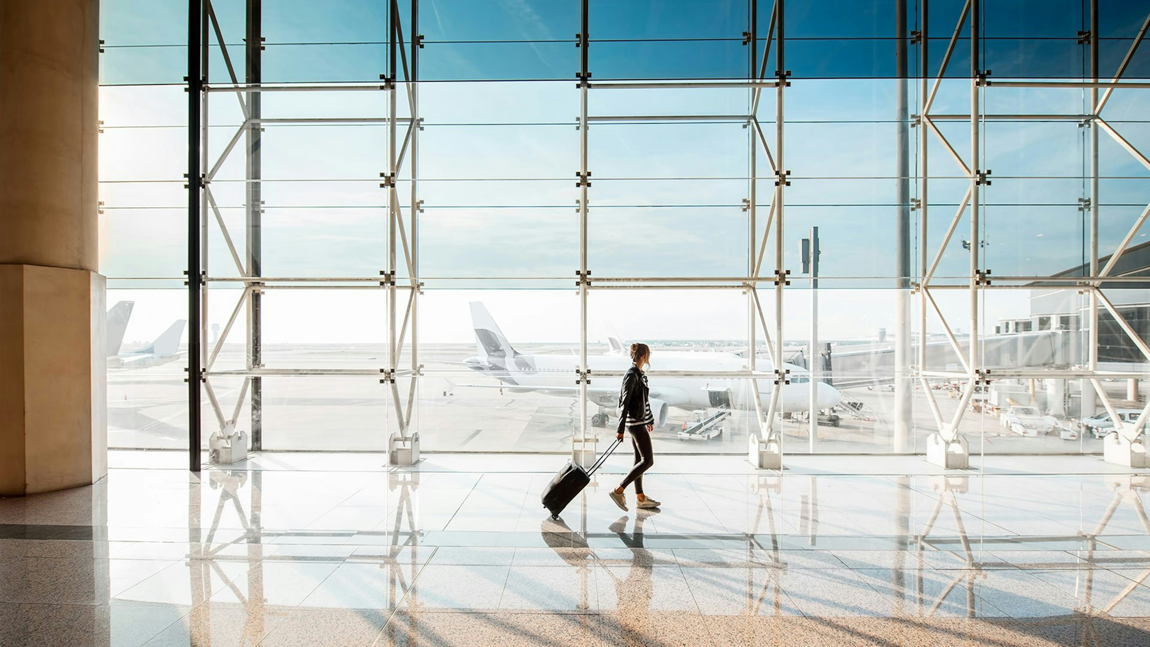 Travelling through airport